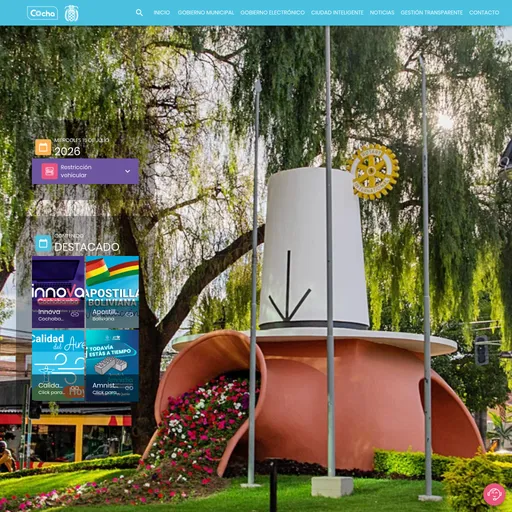 Screenshot de Alcaldía de Cochabamba