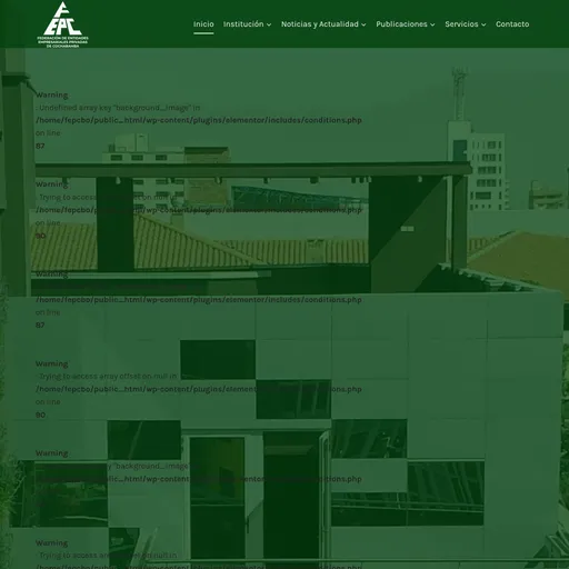Screenshot de Federación de Entidades Empresariales Privadas de Cochabamba - FEPC