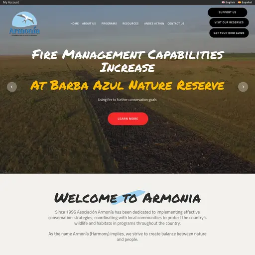 Screenshot de Asociación Armonía